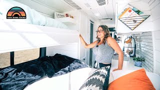 Family Of 3 Lives & Travels In A Custom DIY Sprinter Van  Built In Toddler Bunk