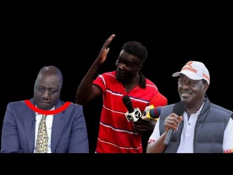RUTO UTAKUFA VIBAYA WEWE ANGRY RAILA MAN DESTROYS RUTO BADLY