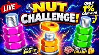🛑 ONLY 1% CAN SOLVE THIS NUT CHALLENGE! 😱🔩 | IQ Test & Brain Puzzle