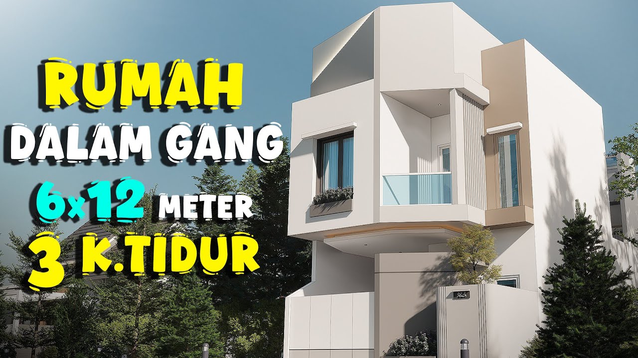 Rumah 6x12 di dalam gang punya 3 kamar tidur