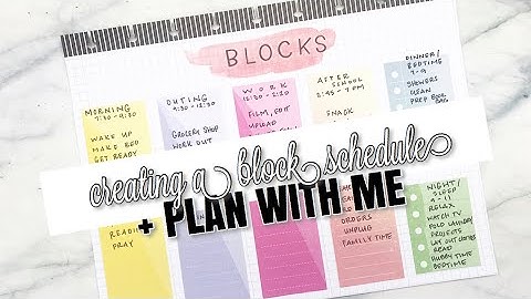 How to Implement a Block Schedule System+ Plan With Me | FREE PRINTABLE