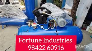 5Hp 500ltr Tank Air compressor with 5hp 3 phase motor running video