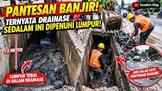 Bikin Kaget! Drainase Penuh Lumpur, Pantas Air Hujan Tidak Bisa Mengalir!