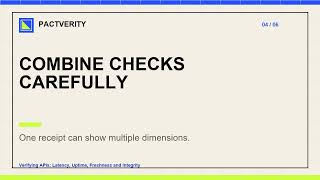 Verifying APIs: Latency, Uptime, Freshness and Integrity