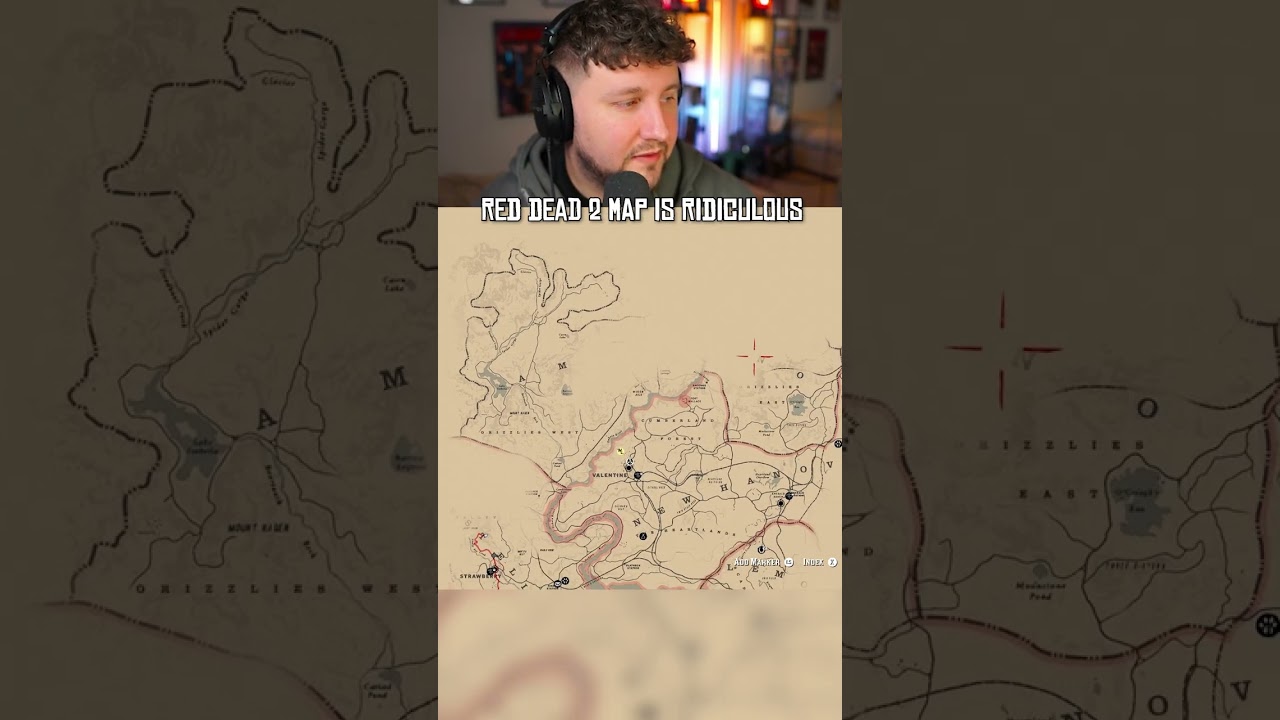Red Dead Redemption 2 World is WILD.   #reddeadredemption2 #map #gaming #fyp