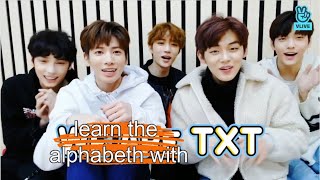 learn the alphabet with txt (aka crackheads)