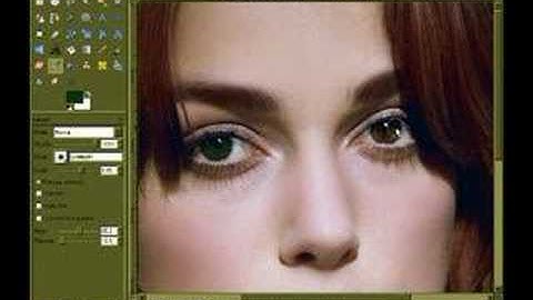 GIMP Makeover: Keira Knightley goes Redhaired