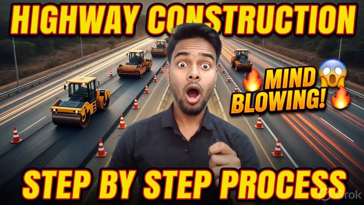 Complete Highway Construction Process| Step By Step Process| Road ...