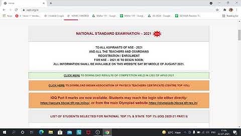 PRMO NSEJS NSEP NSEC NSEA 2021 Registration in August? New Update on IAPT | Prashant Jain