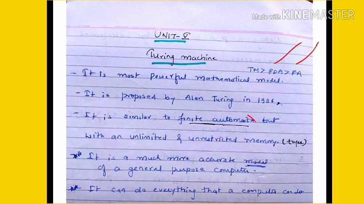 Turing Machine - lecture105/toc