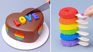Oddly Satisfying RAINBOW Cake Decoration For Everyone | 12+ Quick Cake Decorating | So Yummy Cakes
