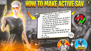 HOW TO MAKE OWN ACTIVE SAV || PUBG HEADSHOT FILE KAISE BANAYE PUBG BGMI FILE KAISE BANAYE