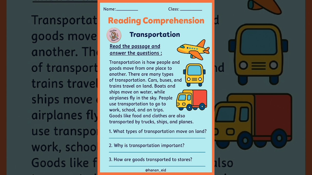 Let’s Talk About Transportation! | Fun Reading Questions for Kids
