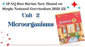 AFAQ Science Class 5 Unit 2 Microorganisms Sun Series New Based On Single National Curriculum