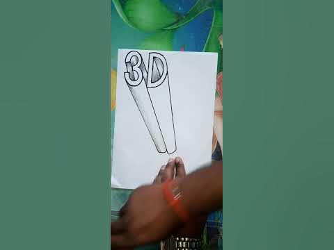 Amazing 3D Drawing Easy 3D illusion Drawing totorials#shorts #trending