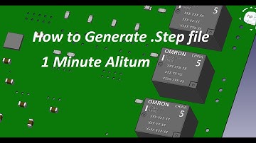 1 Minute Altium tutorial_4 | How to make .STEP file form Alitum PCB Layout