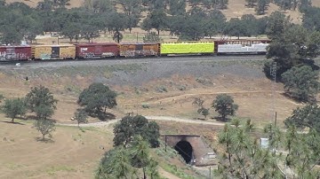 Tehachapi Loop Union Pacific freight train 6-8-18