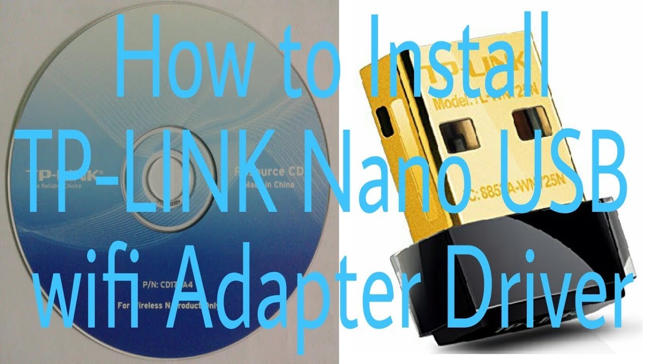 (HINDI)How to Install TP LINK Nano USB wifi Adapter Driver - YouTube
