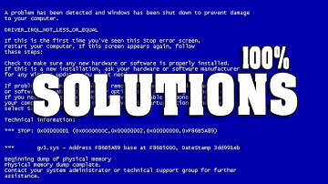 Blue screen error windows 7 100% solution ( Urdu )