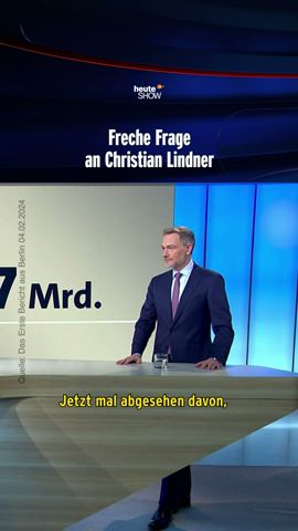Freche Frage an Christian Lindner | heute-show #shorts