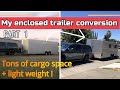 My Enclosed Trailer conversion, into Lightweight Toy Hauler /Camper. Part 1.