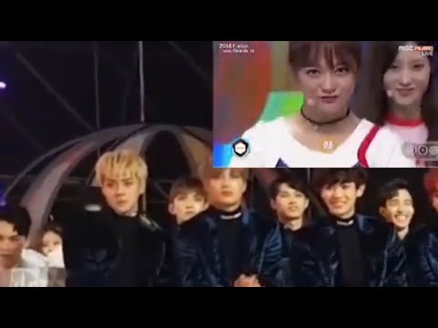 Exo Sehun reaction to IOI Sejeong @MMA