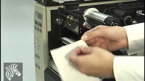 Zebra Xi Series Ribbon and Label Media Loading