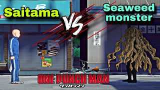 one punch man 3 world Saitama vs seaweed monster