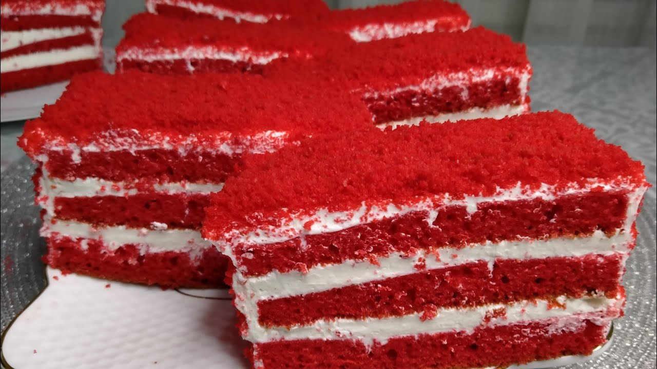 Qizil Barxat pirojnisi/ Бархатный ПИРОЖНЫЕ/Бархат пирожний/