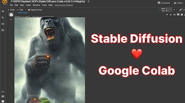 Running Stable Diffusion with Google Colab