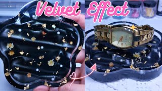 Velvet Effect in Resin New Technique Resin Art •  Epoxy resin art • resin crafts • epoxy resin diy