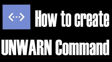 How to create **UNWARN** command in BDFD