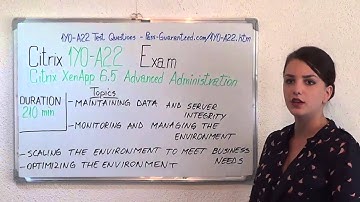 1Y0-A22–Citrix Exam XenApp 6.5 Advanced Test Administration Questions