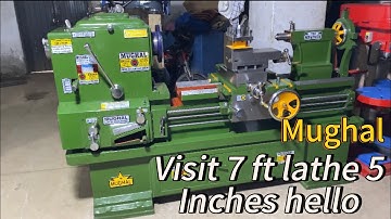 Visit Mughal brnd 7 ft lathe heavy diuty 5 inches hello hi class lathe machine #technology 
