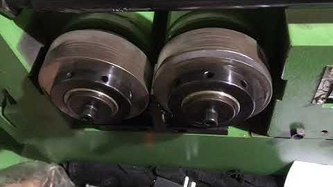 FEDA thread rolling machine FD-3T makes knurling samples manually