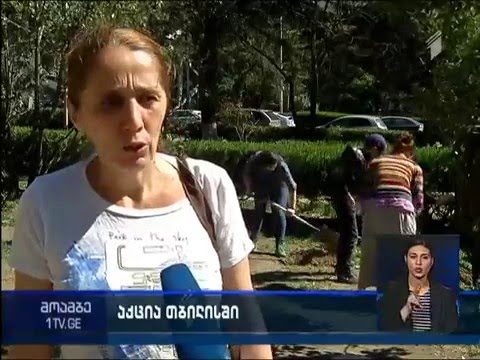 ალექსიძის ქუჩა პარტიზან მებაღეებთან ერთად, (მოამბე), 17 აპრილი 2016