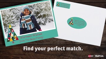 Create custom holiday labels & cards with Avery WePrint™