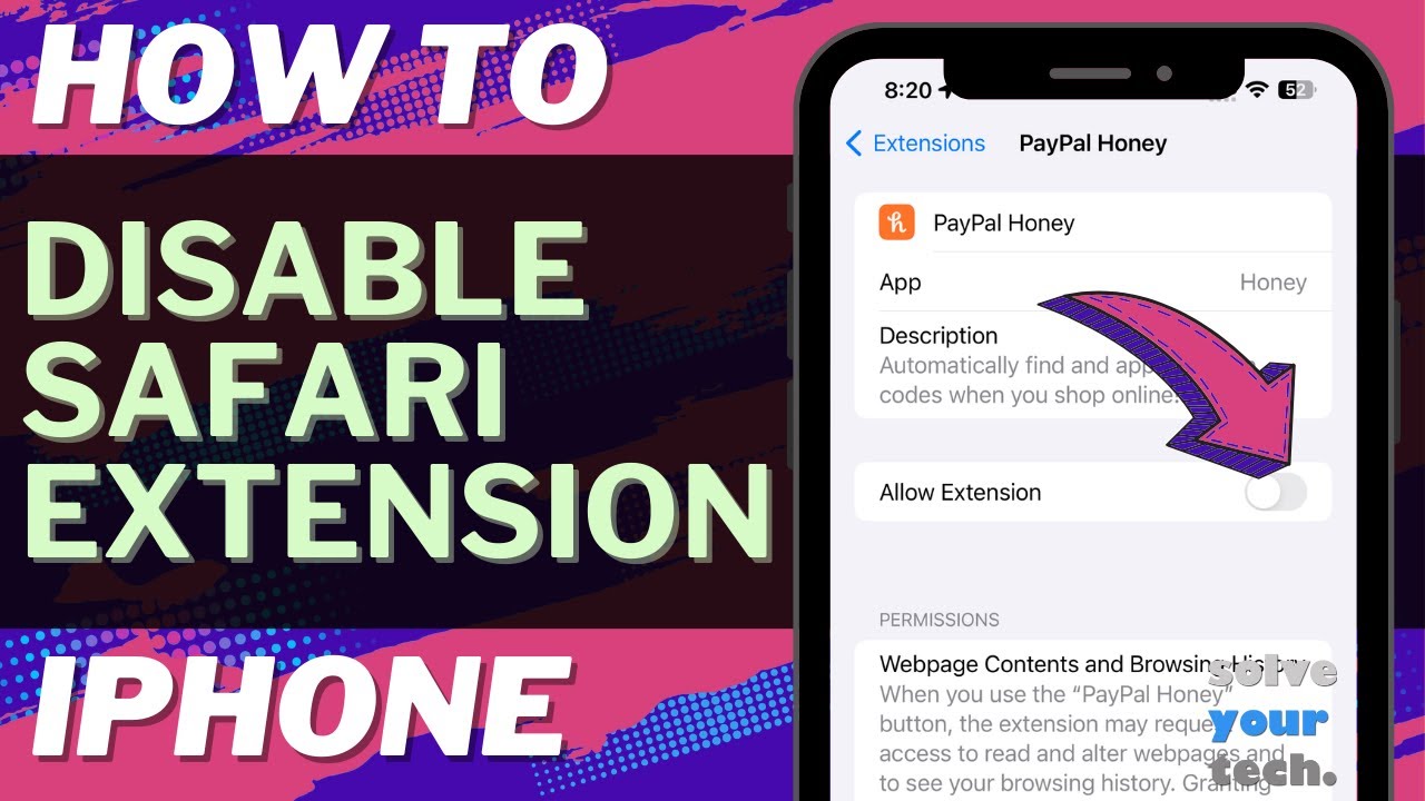 How to remove extensions in Safari