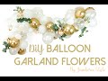 DIY FLOWERS IN A BALLOON GARLAND