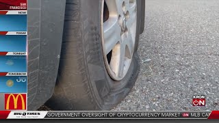 Tires slashed on dozens of cars in San Jose