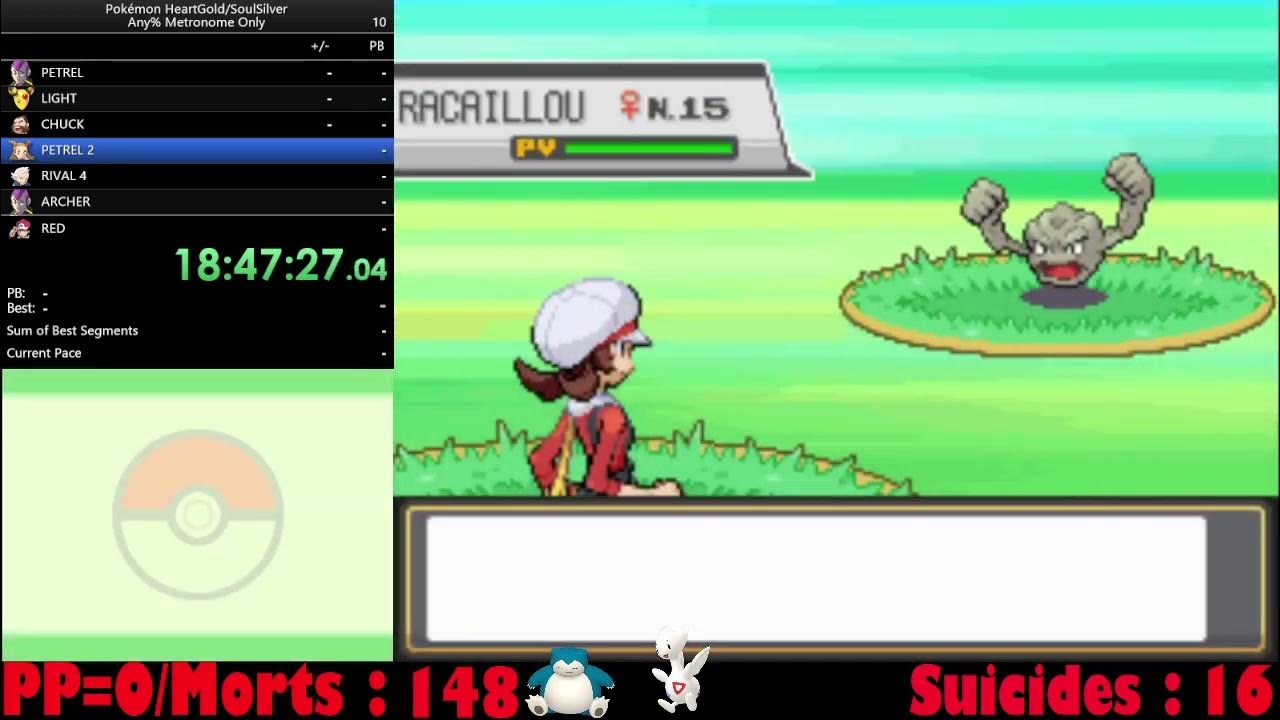 [FR] Pokemon HGSS Any Challenge Metronome Episode 7 Ruines Alpha