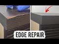 Furniture corner repair  how to fix a damaged edge on chipboard furniture