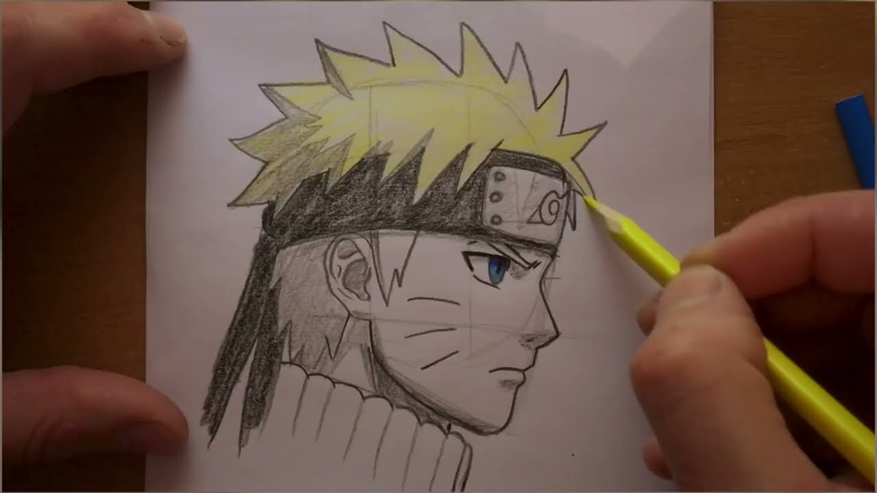 Repeat after me / Easy drawing Naruto / step by step / lesson for beginer