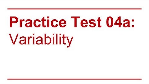 Data Sense 04: Variability / Review of Quiz 2