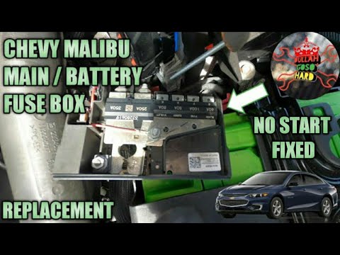 CHEVY MALIBU MAIN / BATTERY FUSE REPLACEMENT (not starting fixed) - YouTube
