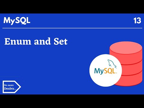 Video: WAT IS SET-datatipe in MySQL?