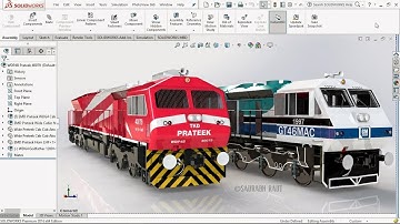 SolidWorks Train Modelling Tutorials - S01 E13: Special Models Prateek and Godfather [English]