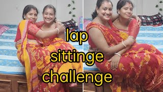 lap sitting challenge||Husband vs wife||funny video