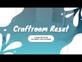 September Craftroom Clean with Me | Monthly Scraproom Reset | Scrapbook Organizing
