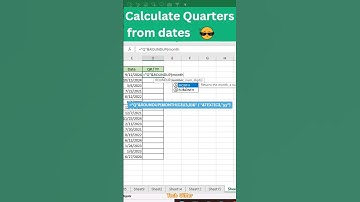 Excel Pro Trick Calculate Quarters From Dates in Excel